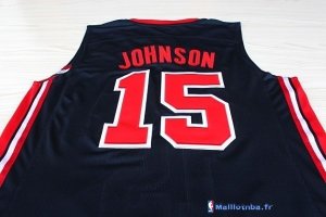 Maillot NBA Pas Cher USA 1992 Johnson 15 Noir