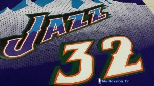 Maillot NBA Pas Cher Utah Jazz Karl Malone 32 Pourpre