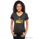 T-Shirt NBA Pas Cher Femme Denver Nuggets Noir Or