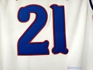 Maillot NCAA Pas Cher Kansas Joel Embiid 21 Blanc