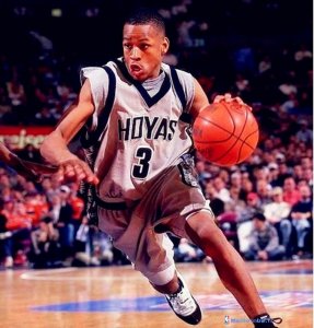 Maillot NCAA Pas Cher Georgetown Hoyas Allen Iverson 3 Gris