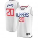 LA Clippers Landry Shamet Fanatics Branded White Fast Break Replica Jersey - Association Edition