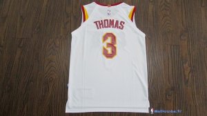 Maillot NBA Pas Cher Cleveland Cavaliers Isaiah Thomas 3 Blanc 2017/18