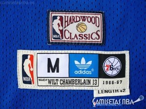 Maillot NBA Pas Cher Philadelphia Sixers Wilt Chamberlain 13 Bleu