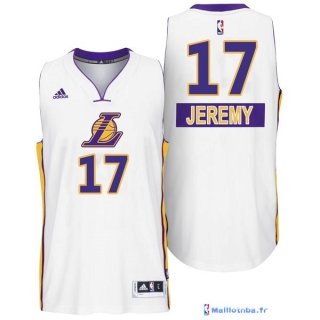 Maillot NBA Pas Cher Noël Los Angeles Lakers Jeremy 17 Blanc