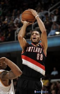 Maillot NBA Pas Cher Portland Trail Blazers Nicolas Batum 88 Noir