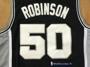 Maillot NBA Pas Cher San Antonio Spurs David Robinson 50 Noir