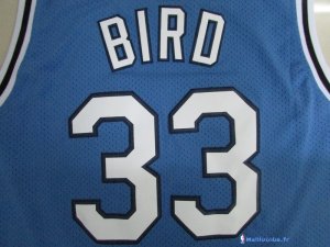 Maillot NCAA Pas Cher Indiana State Sycamores Larry Joe Bird 33 Bleu