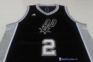 Maillot NBA Pas Cher Noël San Antonio Spurs Kawhi 2 Noir