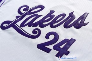 Maillot NBA Pas Cher Noël Los Angeles Lakers Bryant 24 Blanc