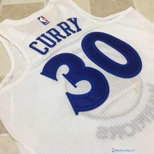 Maillot NBA Pas Cher Golden State Warriors Stephen Curry 30 Todo Blanc 2017/18