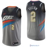 Maillot NBA Pas Cher Oklahoma City Thunder Raymond Felton 2 Nike Gris Ville 2017/18