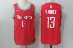 Maillot NBA Pas Cher Houston Rockets James Harden 13 Rouge Icon 2017/18