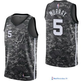 Maillot NBA Pas Cher San Antonio Spurs Dejounte Murray 5 Nike Camouflage Ville 2017/18
