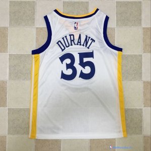 Maillot NBA Pas Cher Golden State Warriors Kevin Durant 35 Blanc Association 2017/18