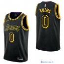 Maillot NBA Pas Cher Los Angeles Lakers Kyle Kuzma 0 Nike Noir Ville 2017/18