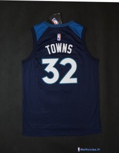 Maillot NBA Pas Cher Minnesota Timberwolves Karl Anthony Towns 32 Marine 2017/18