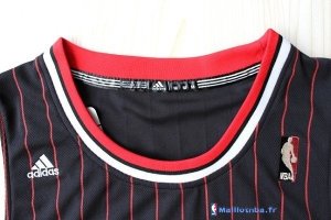 Maillot NBA Pas Cher Chicago Bulls Derrick Rose 1 Noir Bande