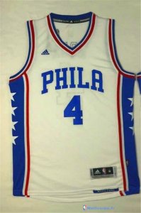 Maillot NBA Pas Cher Philadelphia Sixers Nerlens Noel 4 Blanc