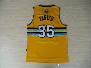 Maillot NBA Pas Cher Denver Nuggets Kenneth Faried 35 Jaune