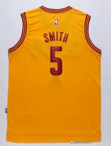 Maillot NBA Pas Cher Cleveland Cavaliers J.R.Smith 5 Jaune