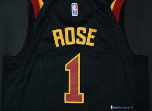 Maillot NBA Pas Cher Cleveland Cavaliers Derrick Rose 1 Noir 2017/18