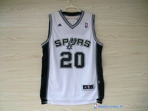 Maillot NBA Pas Cher San Antonio Spurs Manu Ginóbili 20 Blanc