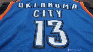 Maillot NBA Pas Cher Oklahoma City Thunder Paul George 13 Bleu Icon 2017/18