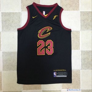 Maillot NBA Pas Cher Cleveland Cavaliers Junior LeBron James 23 Noir 2017/18