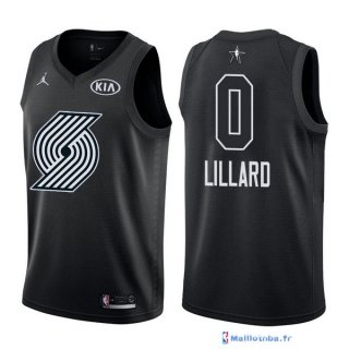 Maillot NBA Pas Cher NBA All Star 2018 Damian Lillard 0 Noir