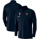 Denver Nuggets Nike Navy Element Logo Performance Half-Zip Pullover Jacket