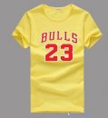 T-Shirt NBA Pas Cher Chicago Bulls Jordan 23 Jaune