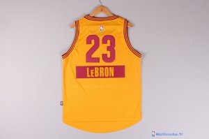 Maillot NBA Pas Cher Noël Cleveland Cavaliers Lebron 23 Jaune