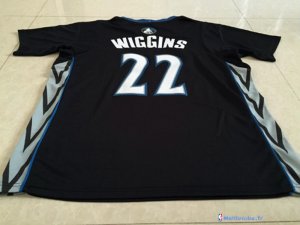 Maillot NBA Pas Cher Minnesota Timberwolves Andrew Wiggins 22 Noir MC