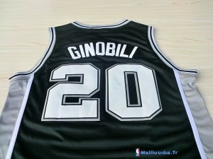 Maillot NBA Pas Cher San Antonio Spurs Manu Ginóbili 20 Noir
