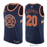 Maillot NBA Pas Cher New York Knicks Doug McDermott 20 Nike Bleu Ville 2017/18