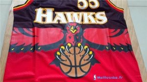 Maillot NBA Pas Cher Atlanta Hawks Dikembe Mutombo 55 Rouge