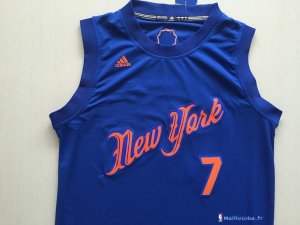 Maillot NBA Pas Cher Noël New York Knicks Carmelo Anthony 7 Bleu