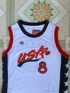 Maillot NBA Pas Cher USA 1996 David Robinson 8 Blanc