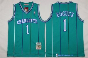 Maillot NBA Pas Cher Charlotte Hornets Tyrone Curtis Bogues 1 Vert