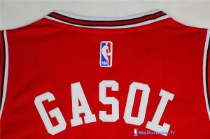 Maillot NBA Pas Cher Chicago Bulls Retro Pau Gasol 16 Rouge