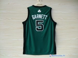 Maillot NBA Pas Cher Boston Celtics Kevin Garnett 5 Vert Noir