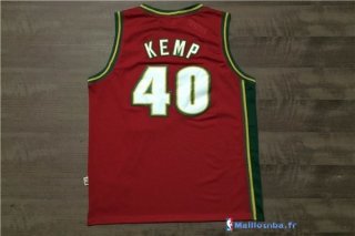 Maillot NBA Pas Cher Seattle Supersonics Shawn Kemp 40 Retro Rouge