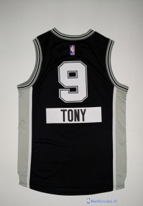 Maillot NBA Pas Cher Noël San Antonio Spurs Tony 9 Noir