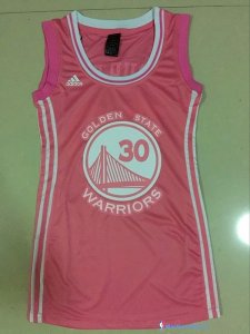 Maillot NBA Pas Cher Golden State Warriors Femme Stephen Curry 30 Rose