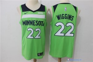 Maillot NBA Pas Cher Minnesota Timberwolves Andrew Wiggins 22 Vert 2017/18
