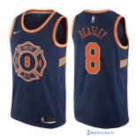 Maillot NBA Pas Cher New York Knicks Michael Beasley 8 Nike Bleu Ville 2017/18