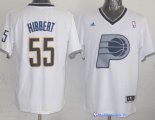 Maillot NBA Pas Cher Noël Indiana Pacers Hibbert 55 Blanc