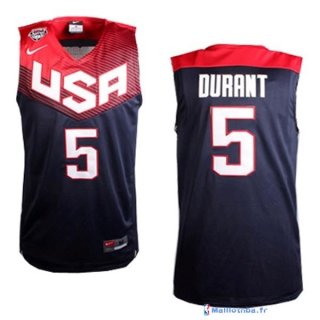 Maillot NBA Pas Cher USA 2014 Durant 5 Noir