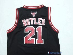 Maillot NBA Pas Cher Chicago Bulls Junior Jimmy Butler 21 Noir